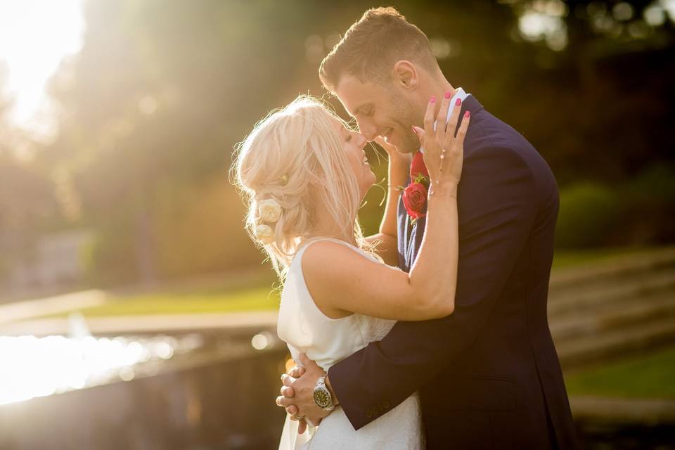 Greeting the bride