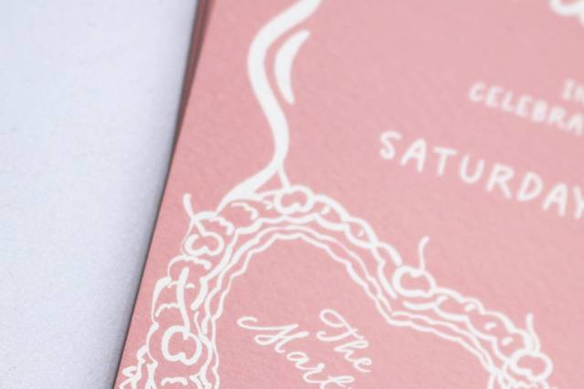 Whimsical wedding invitation