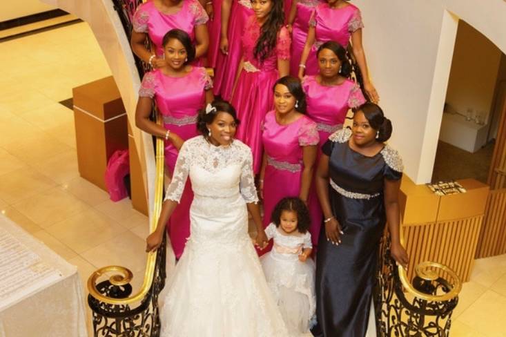Bridal party elegance