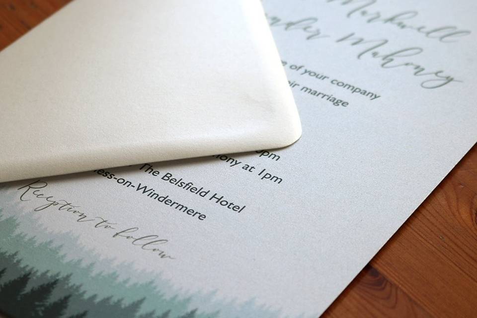 Woodland Shimmer Invitation