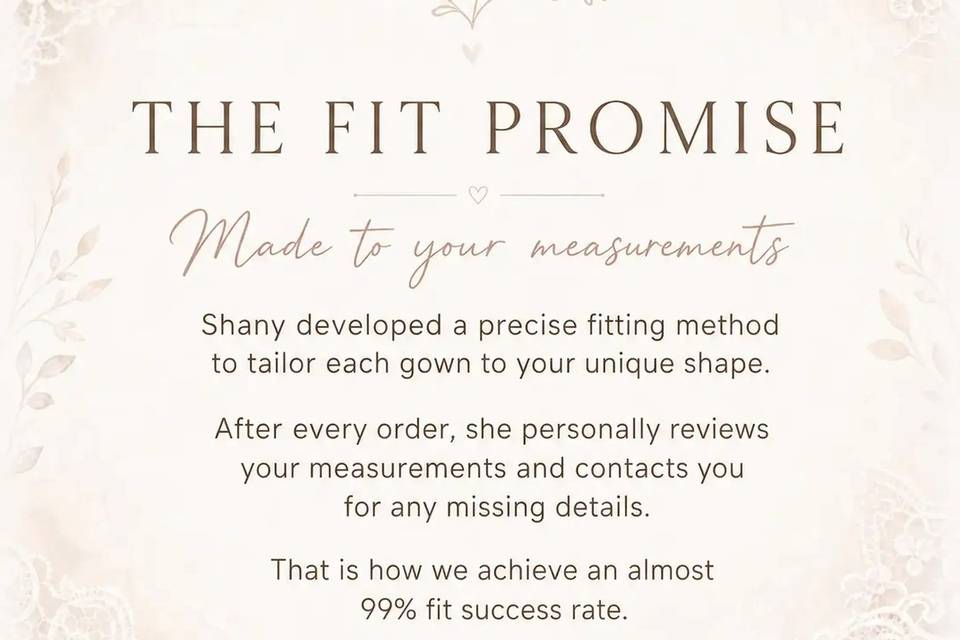 Made to Measure Fit Promise