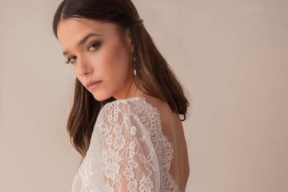Boho Lace Wedding Dress Detail
