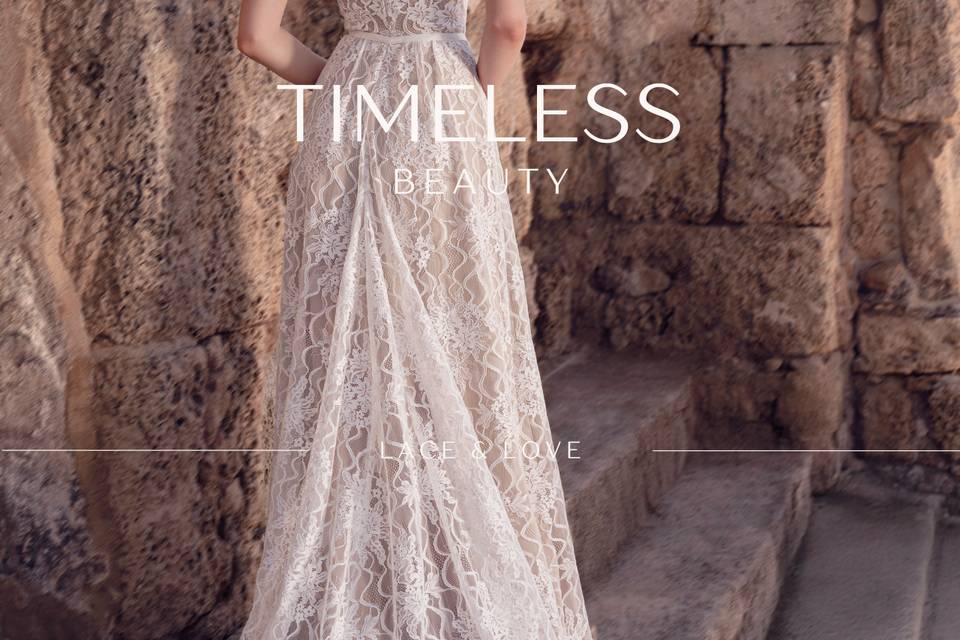 Timeless Boho Lace Wedding Dre