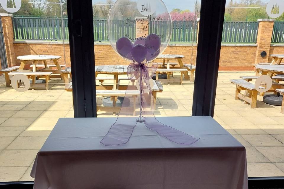 Memory table balloon