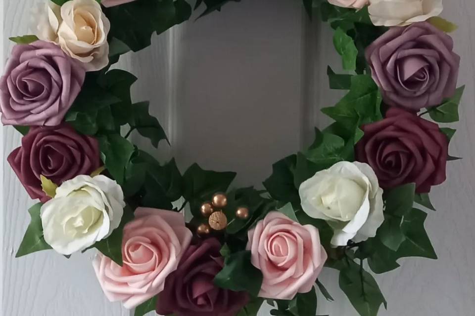 Rose and Ivy wreath