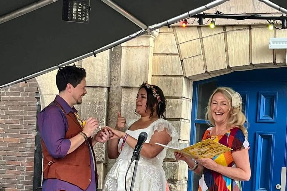 Festival wedding