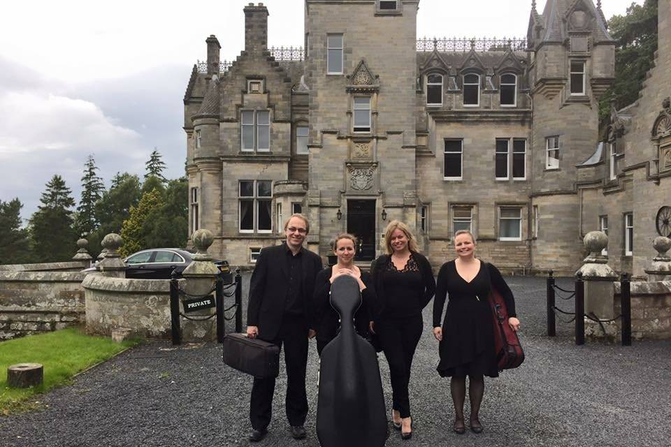 Performing at Drumtochty Castle