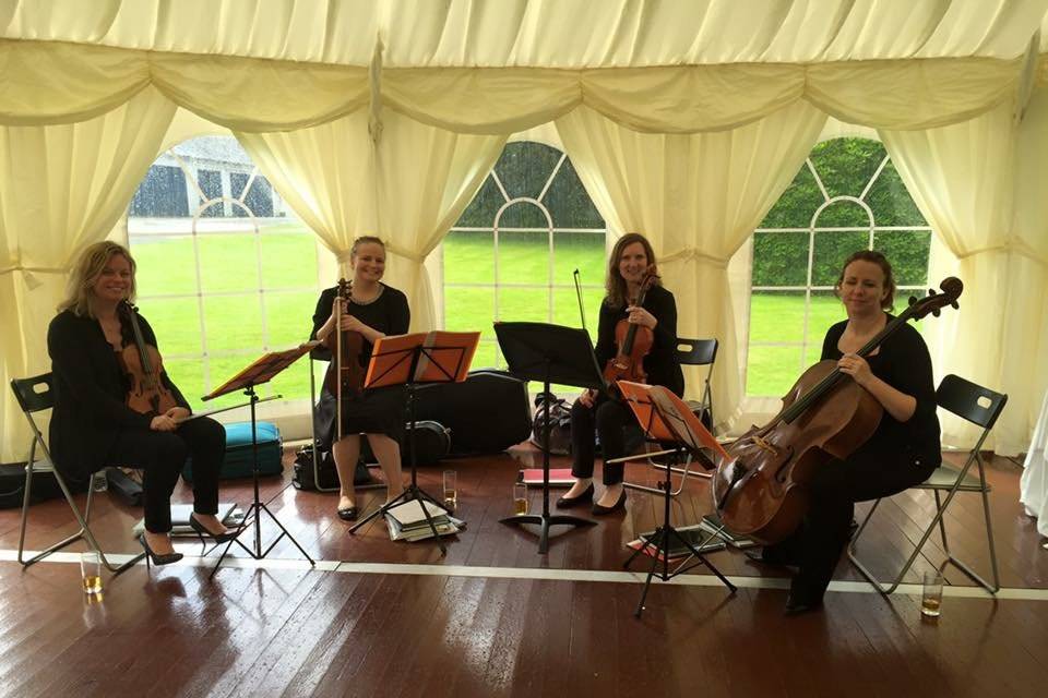 Performing at Drumtochty Castle