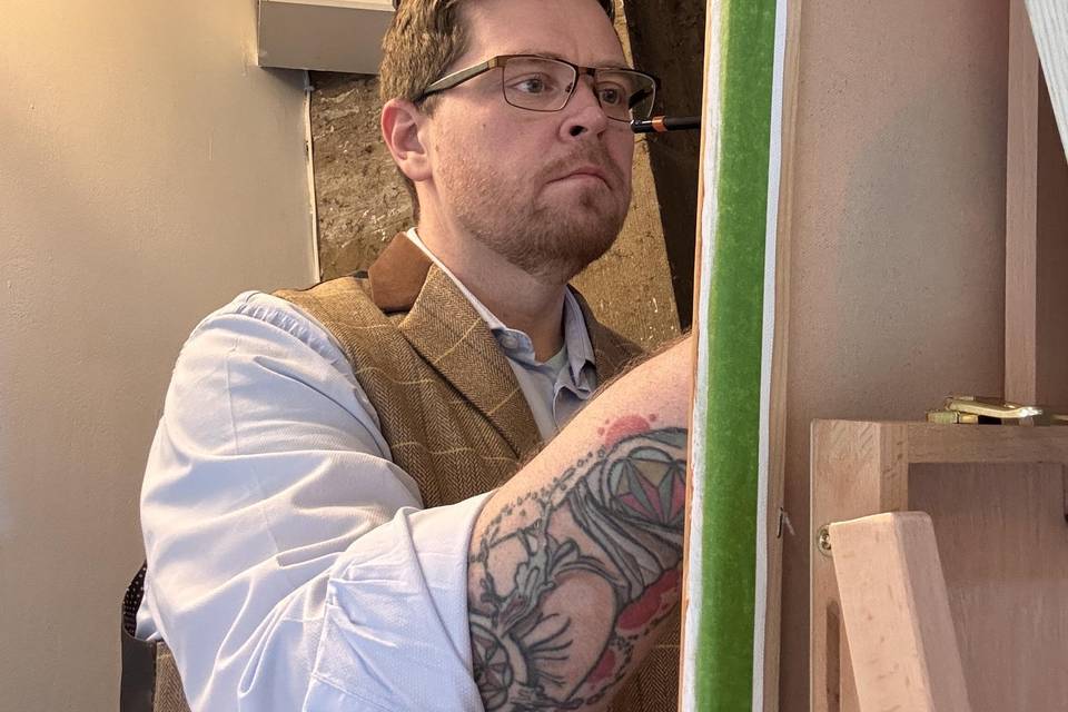 Tom painting