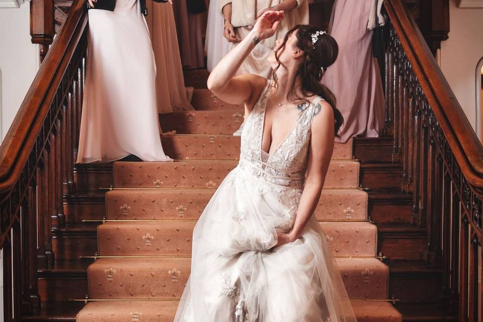 Bouquet throw