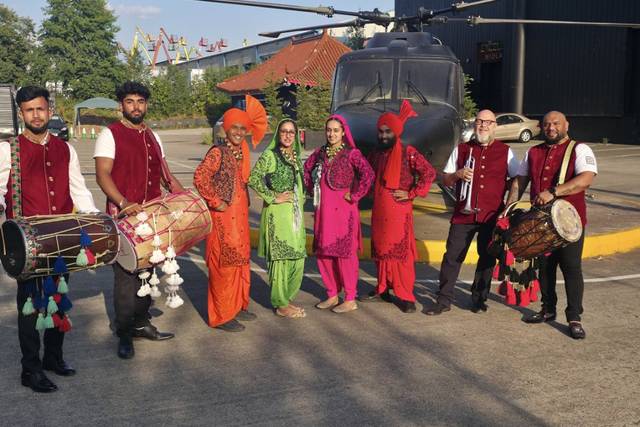 Brass dhol & Dancers