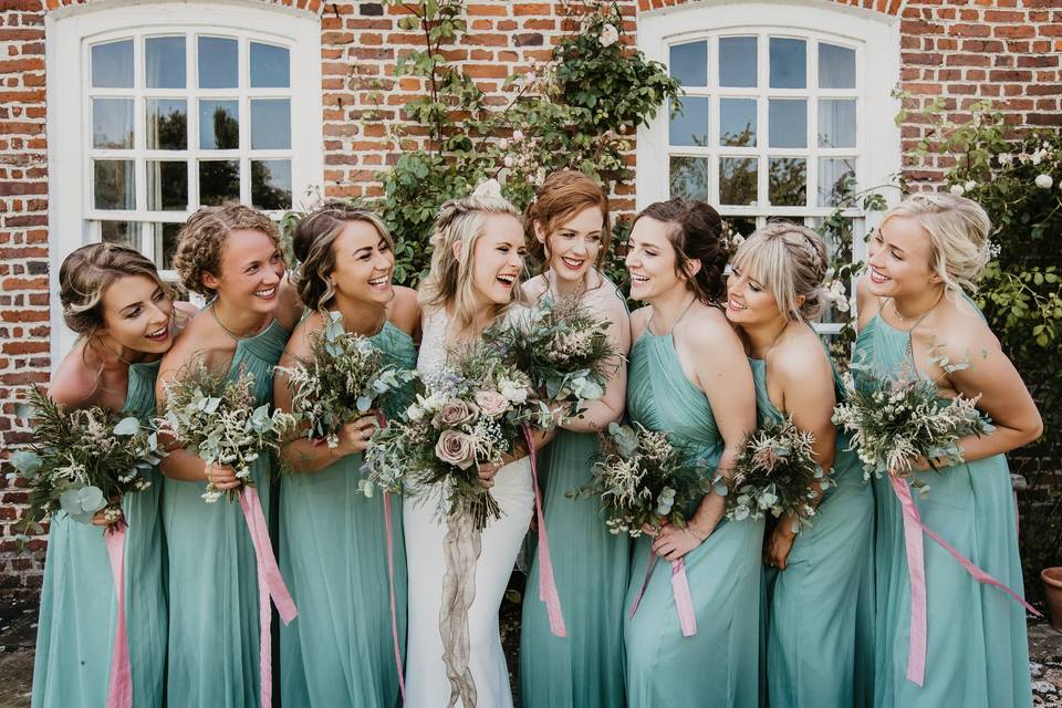 Bride and Bridesmaid Bouquets