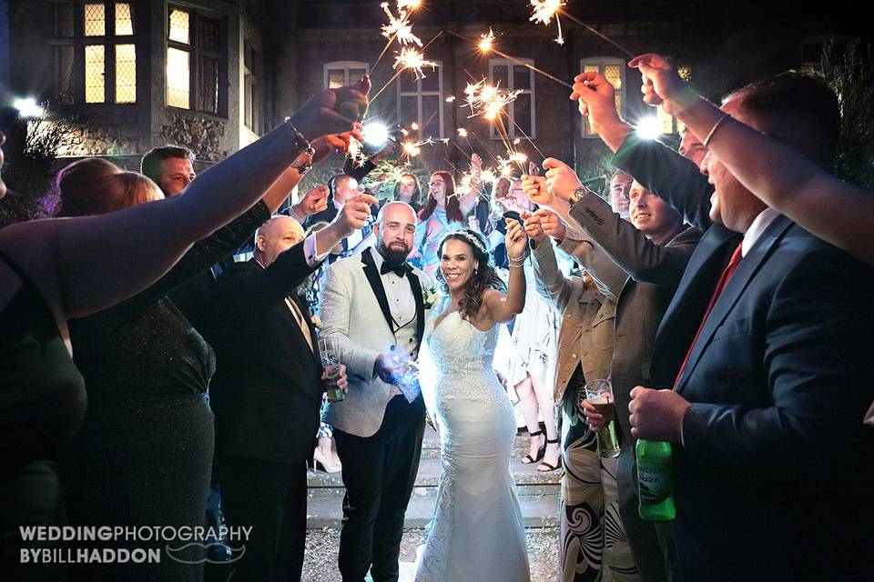 Wedding sparklers Rothley