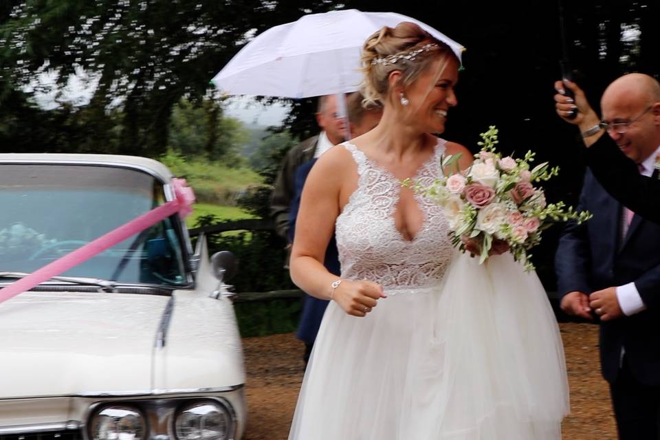 Bride arrival