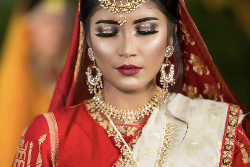 Asian bridal beauty