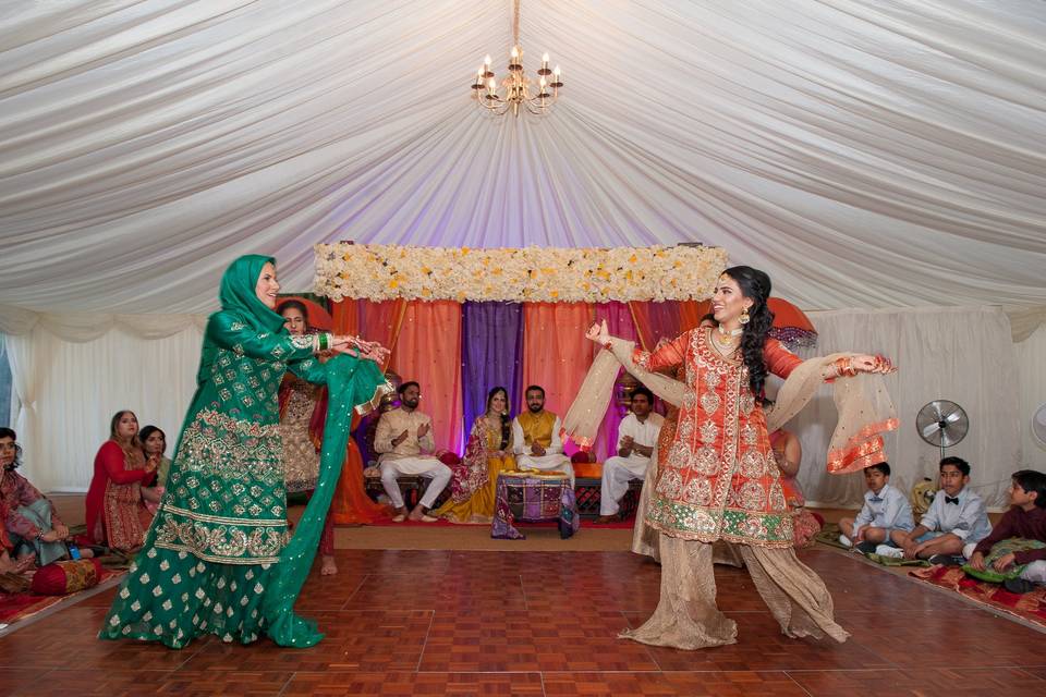 Mom & daughter dancing