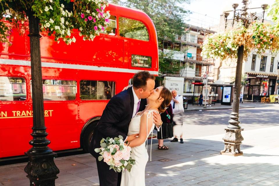 Walking through London Wedding