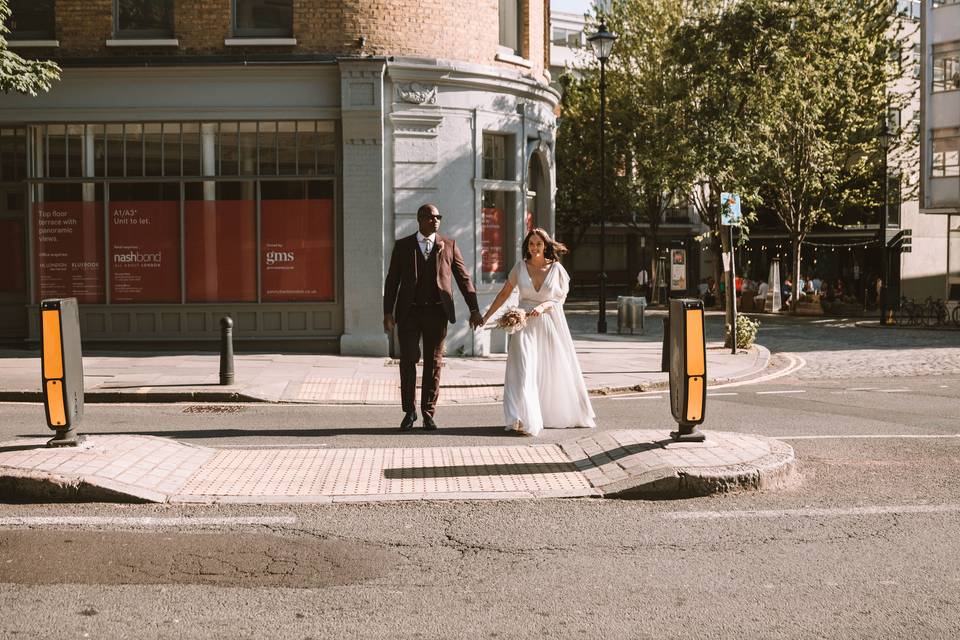 Wedding couple Farringdon