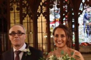 Beautiful Bride and Dad