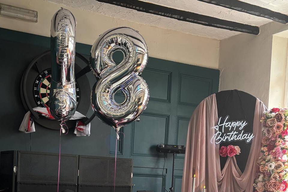 Birthday set up