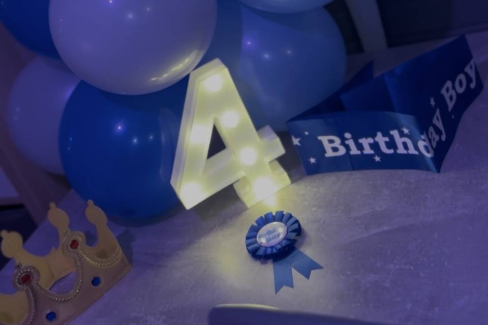 Birthday set up