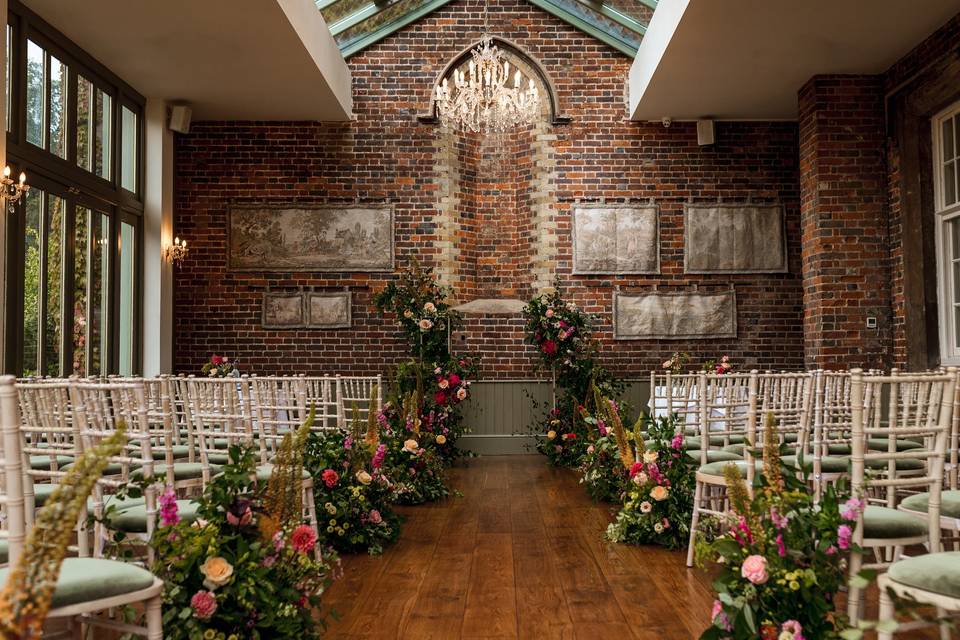 Ceremony aisle