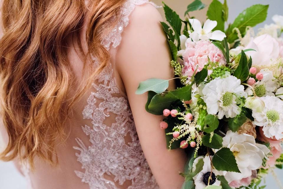 Spring wedding bouquet