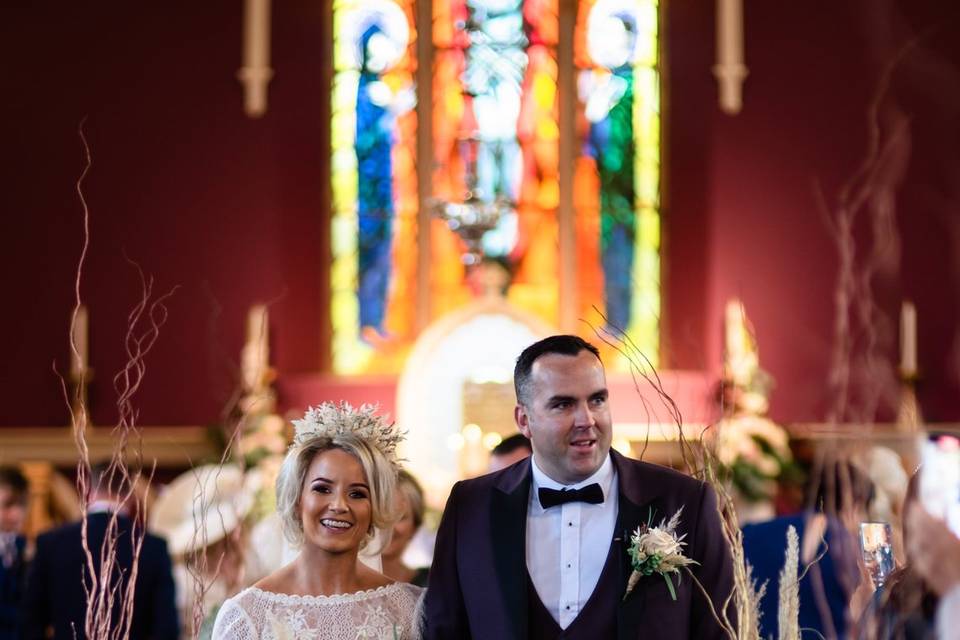 Walking down the aisle