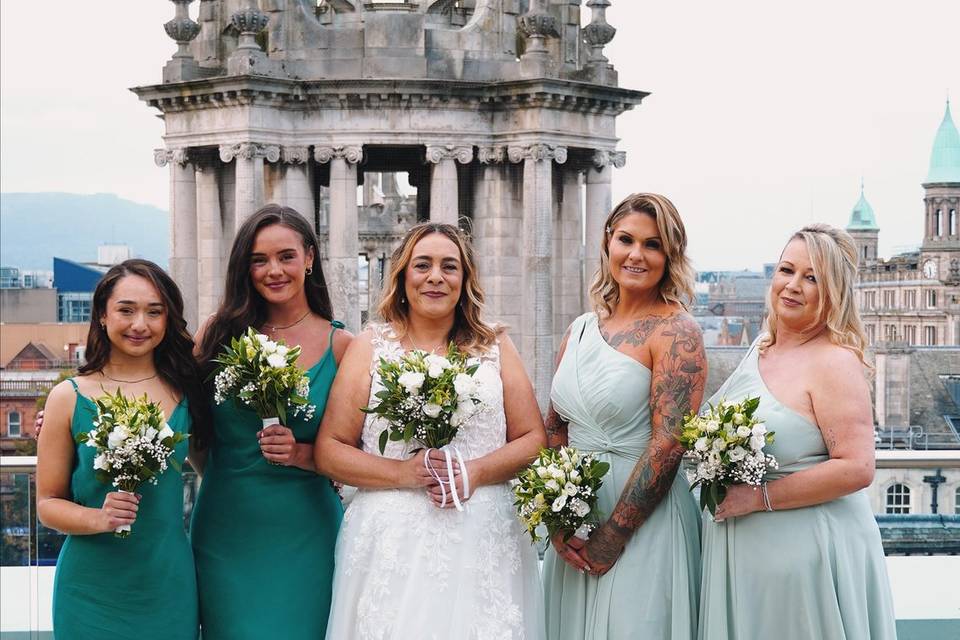 All the bridesmaids