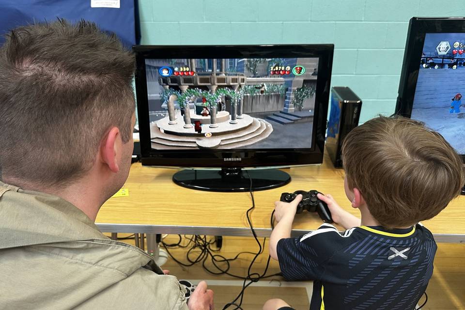 Kilmarnock-dad-son-lego-marvel