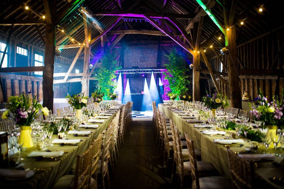Medieval barn banquet