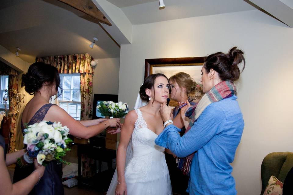 Brides preparations