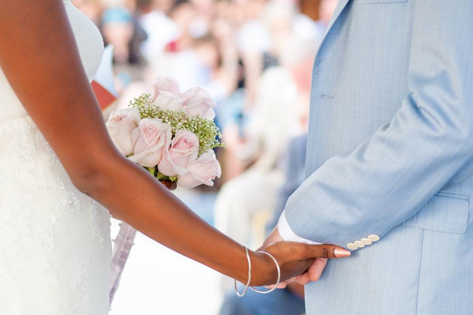 Bride's hug