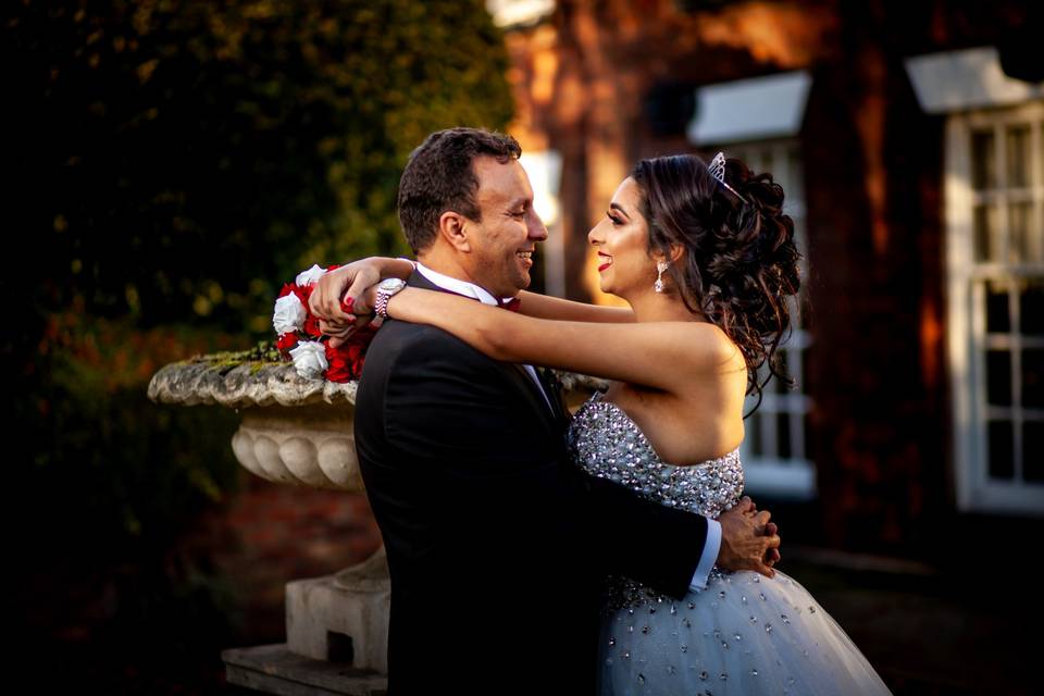 Bride's hug