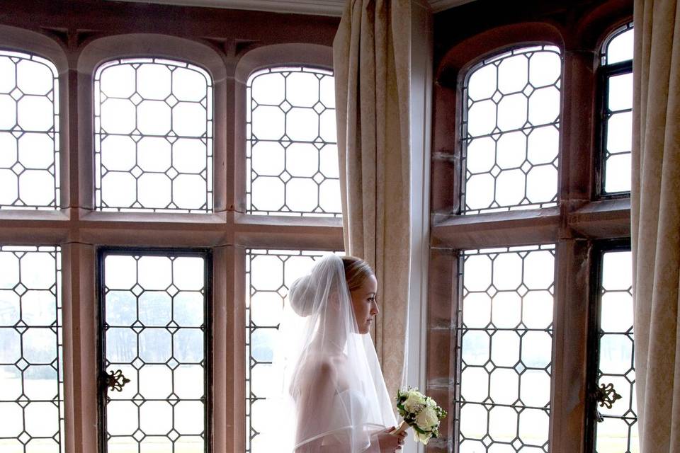 Bride by the window