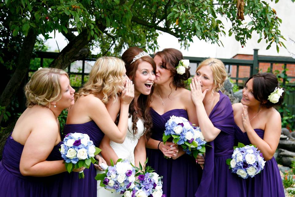 Gossiping bridesmaids