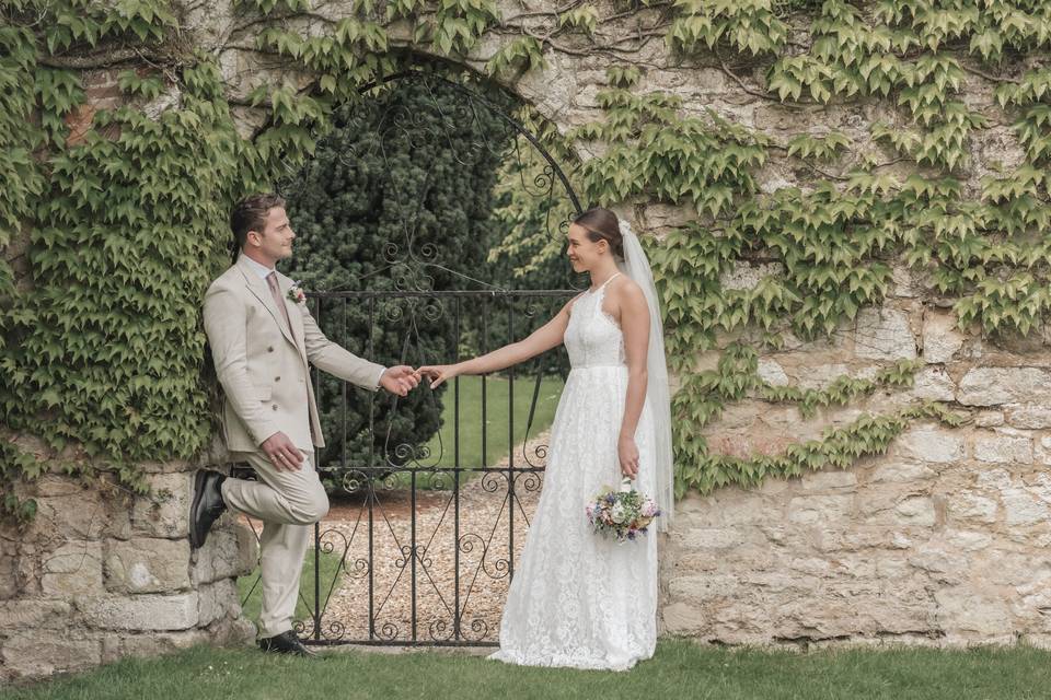 Secret garden wedding imagery