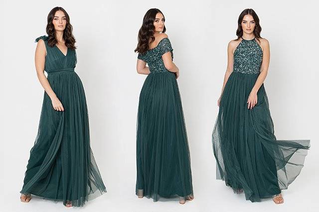 Maya Emerald Green Maxi Dress