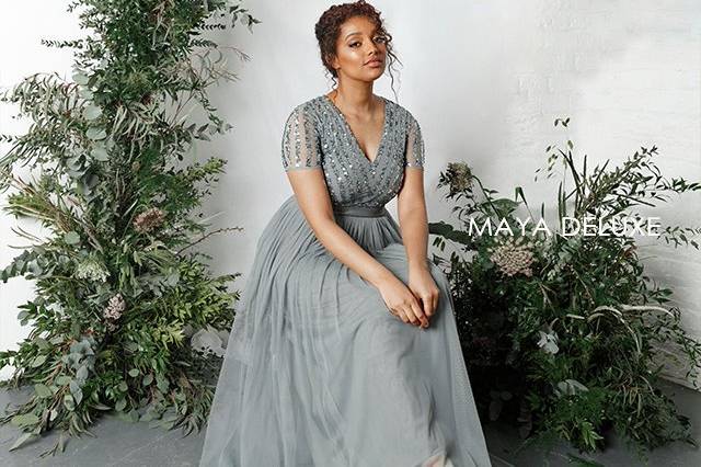 Maya deluxe bridesmaid dresses best sale