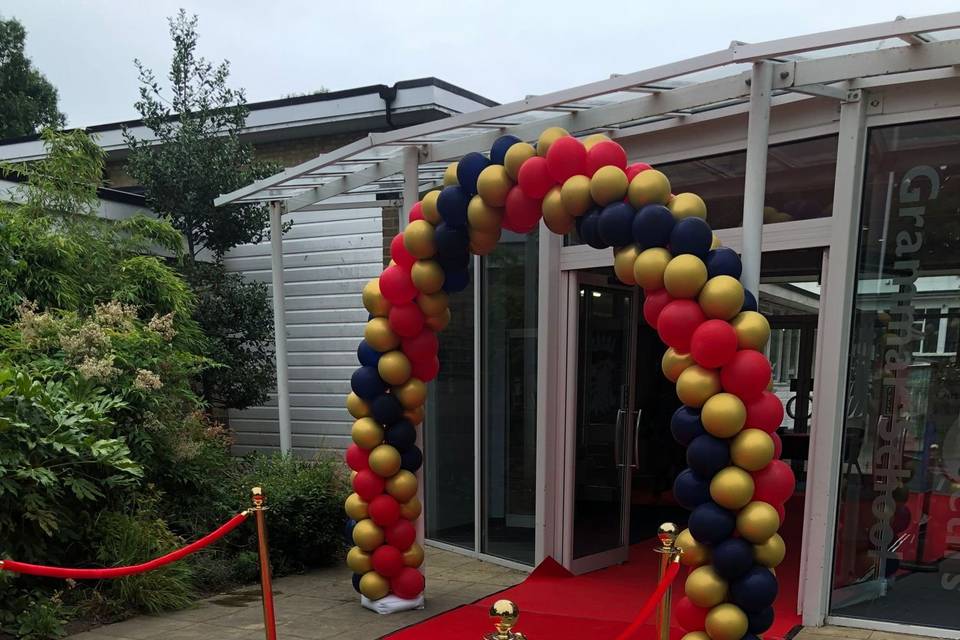 Balloon arch entrance