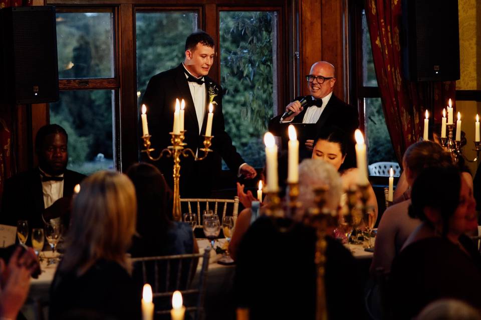 MCing  twilight wedding