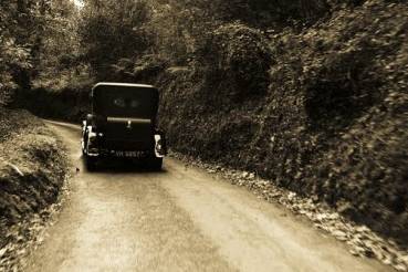 Vintage wedding car