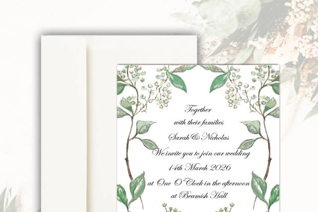 Bespoke Wedding Inviation