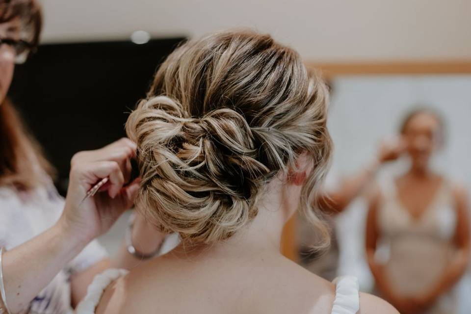 Boho chignon