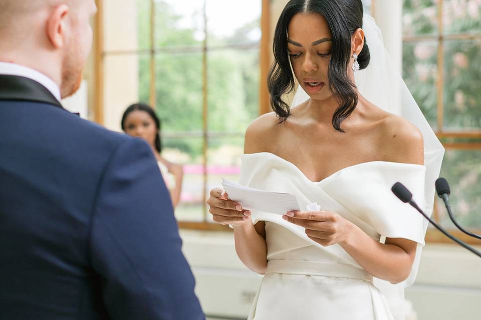 Couple vows