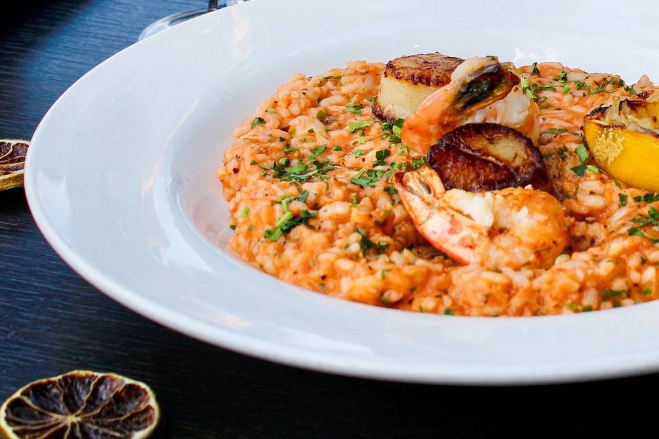 Seafood risotto