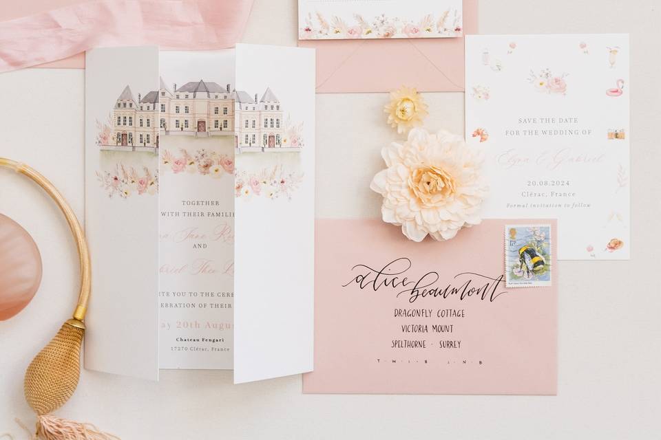 Destination Wedding Invitation