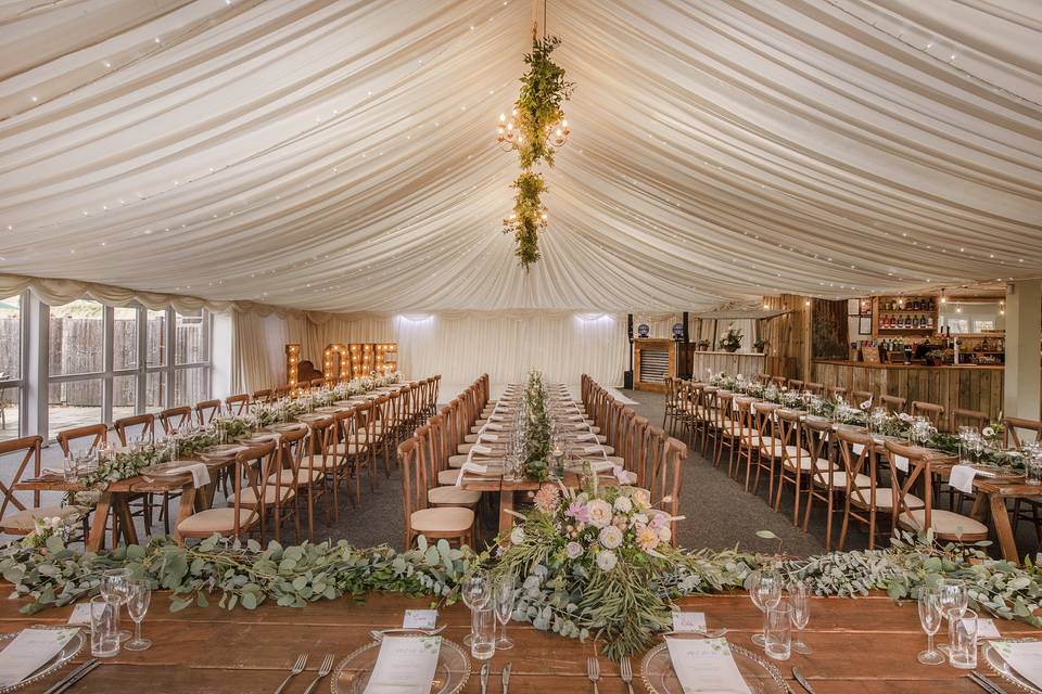 Barn Wedding Breakfast