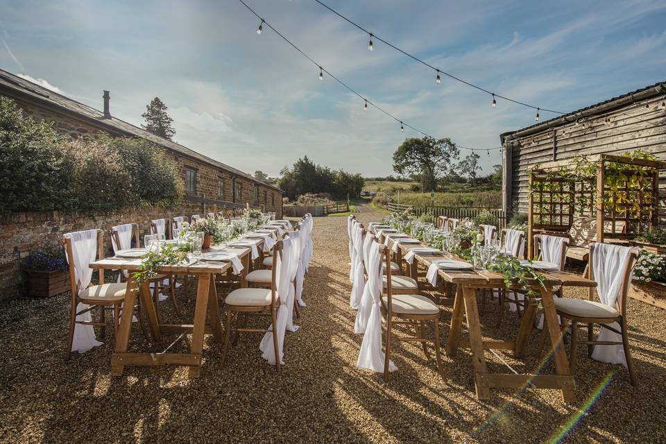 The Granary at Fawsley dining area