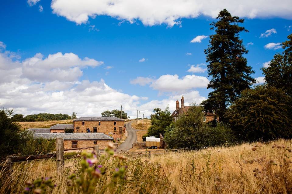 Lovely view of The Granary at Fawsley